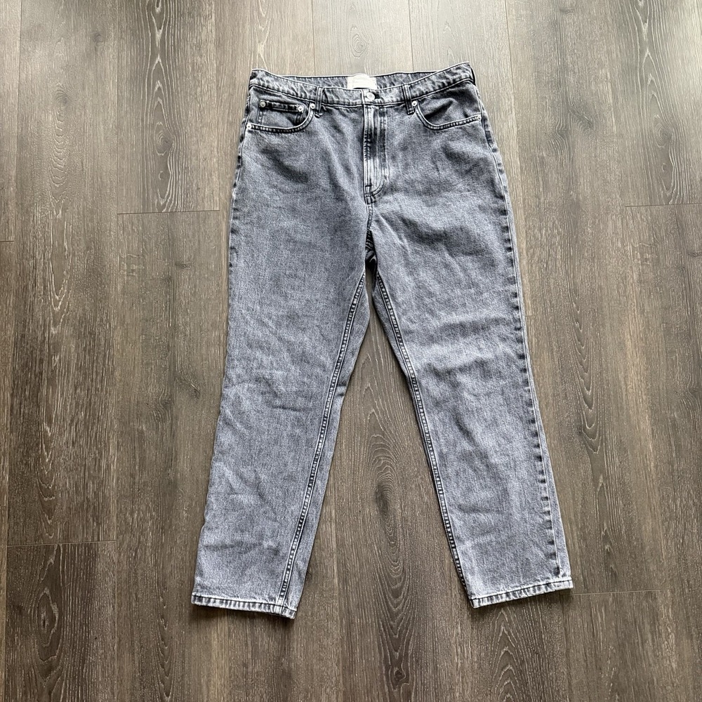 Everlane The Original Cheeky Jean Womens 32R Charcoal Organic Cotton High Rise